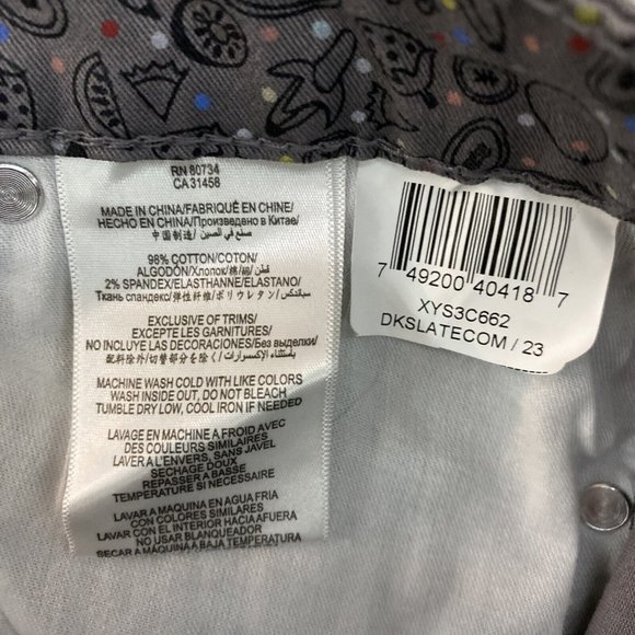 BCBGeneration juniors size 23 gray skirt fruit polka dot - Picture 5 of 10